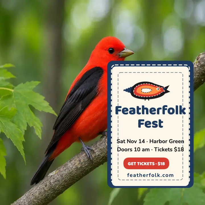 Featherfolk Fest folk bird post template