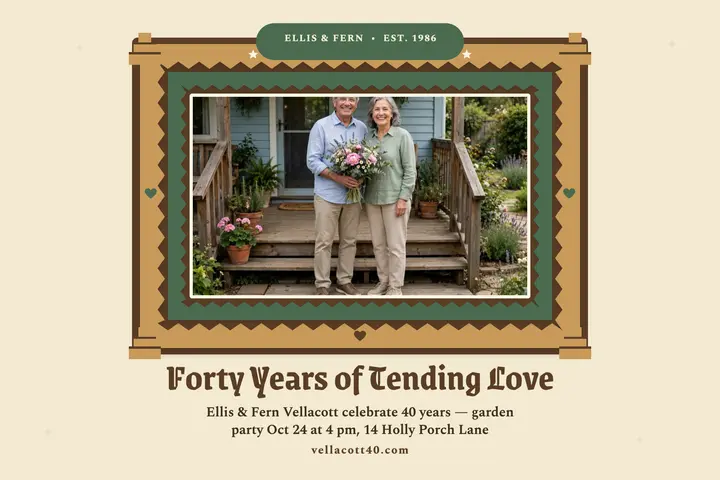Vellacott 40th anniversary folk frame template