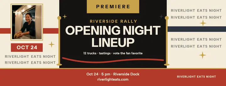 Riverlight Eats Night rally premiere cover template