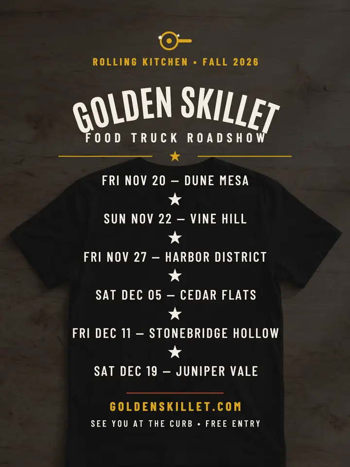Golden Skillet Tour dates portrait template