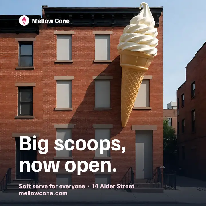 Mellow Cone now open template