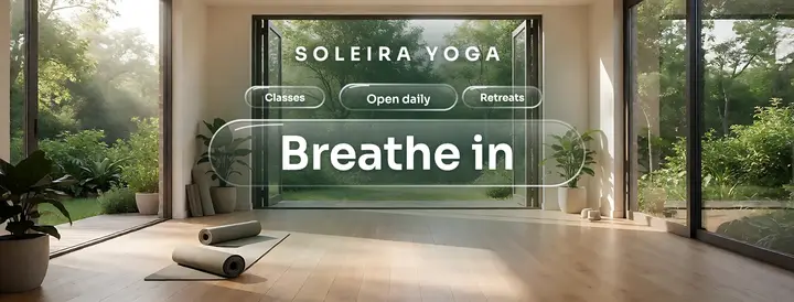 Soleira yoga forest window glass lens cover template