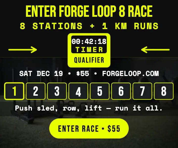 Forge Loop 8 hybrid race rectangle ad template