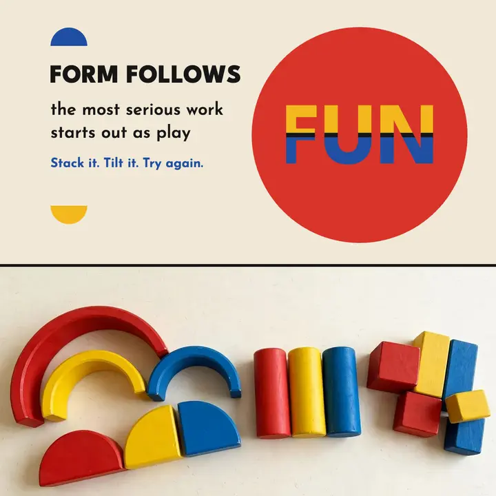 Form follows fun, Bauhaus template