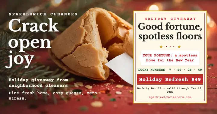 Sparklewick holiday fortune post template