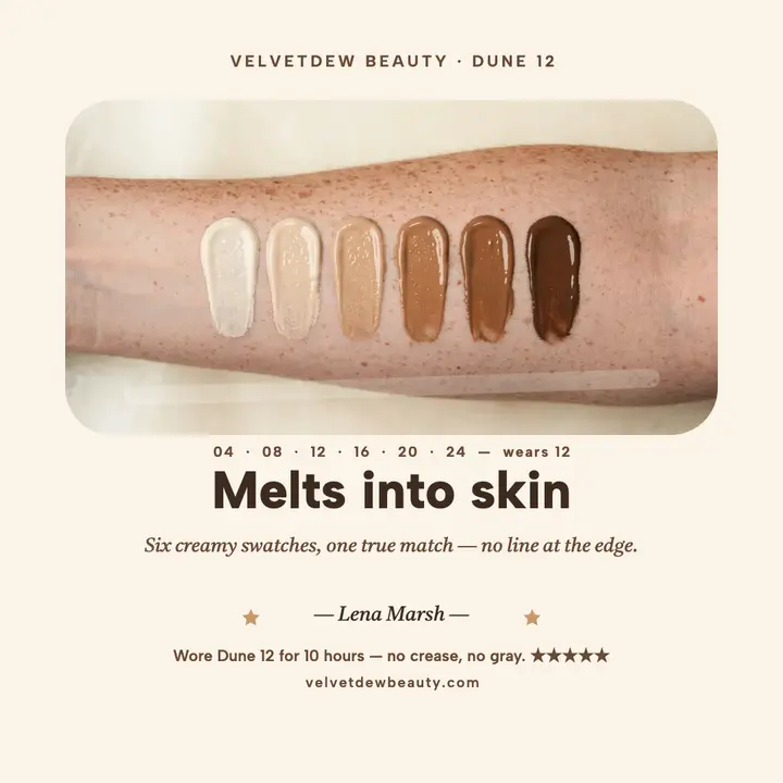 Velvetdew Dune 12 foundation review: foundation review post template