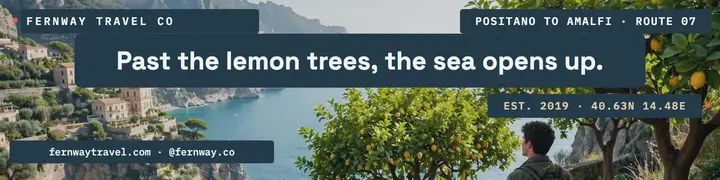 Fernway Amalfi coast LinkedIn banner template