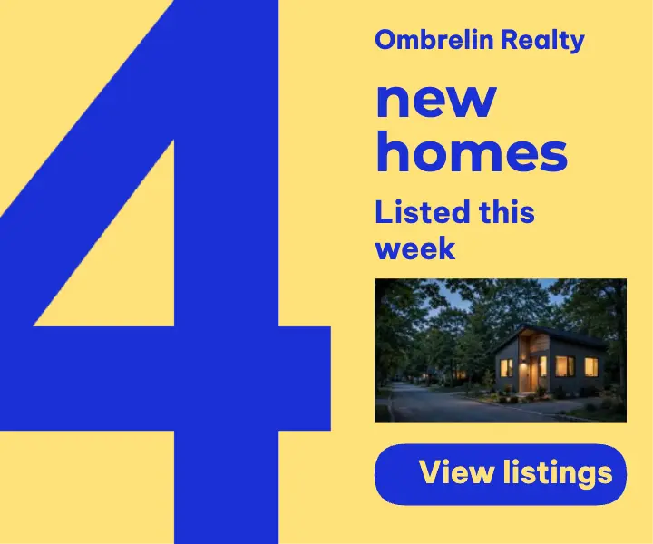 Four new homes listed this week ad template