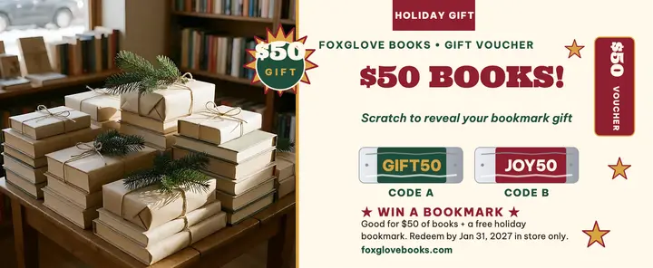 Foxglove Books holiday gift voucher template