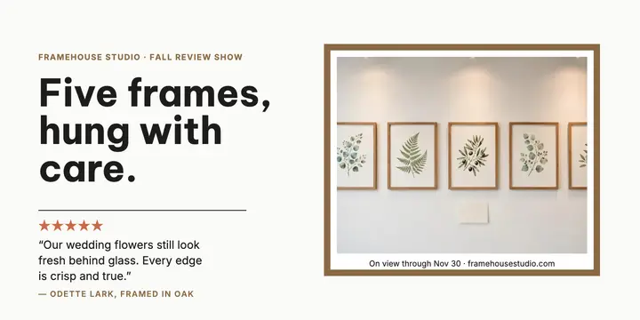Framehouse Studio review wall spotlight template