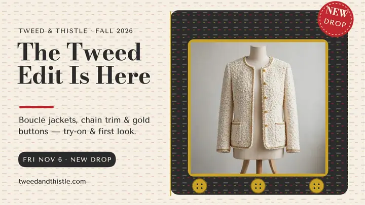 Tweed and Thistle new tweed edit thumbnail template