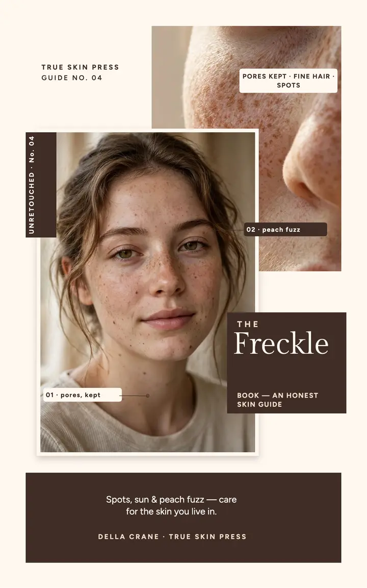 The Freckle Book honest skin guide cover template