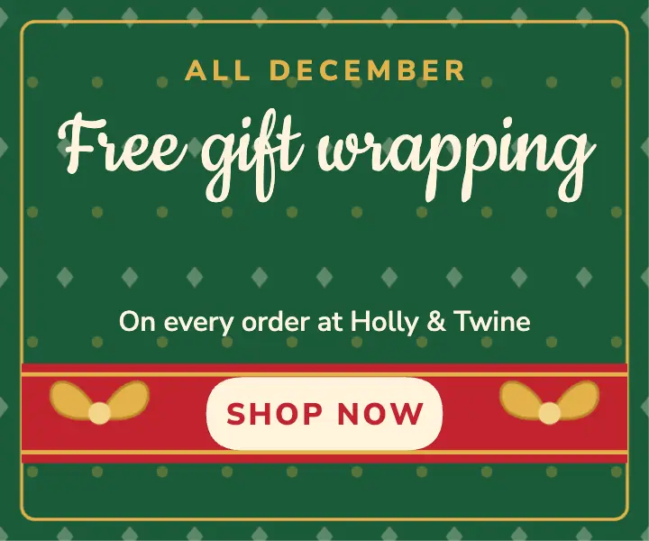 Free gift wrapping all December template