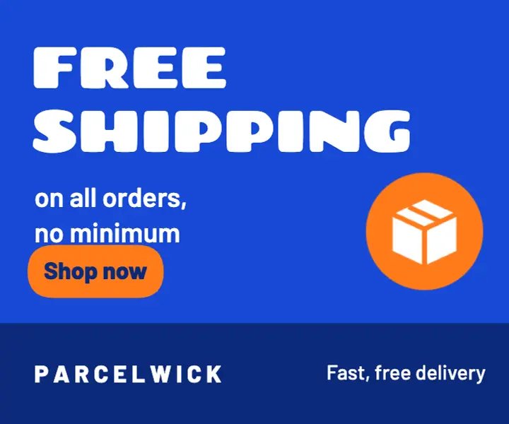 Free shipping cobalt display ad template