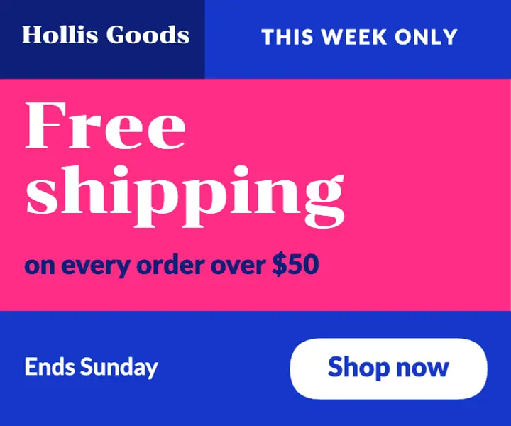 Free shipping ad template