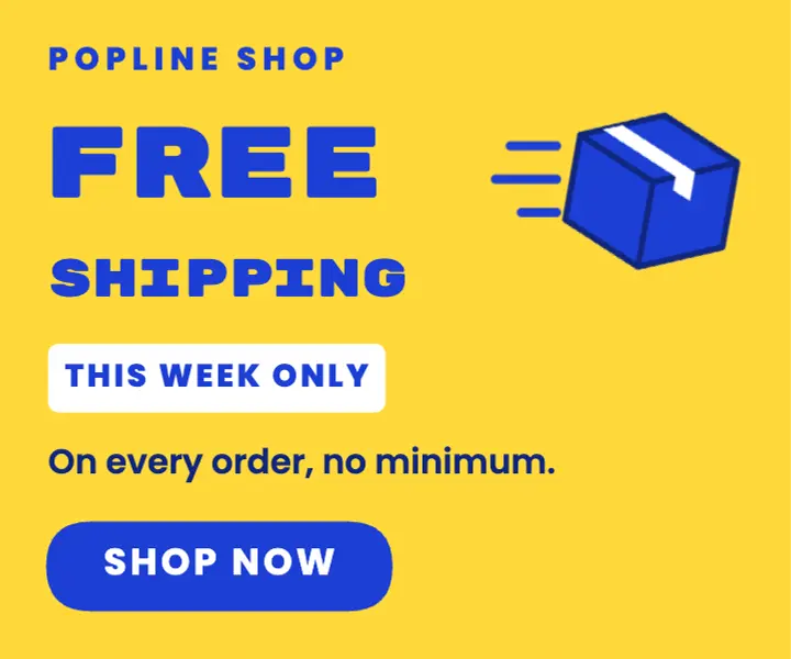 Free shipping week ad template