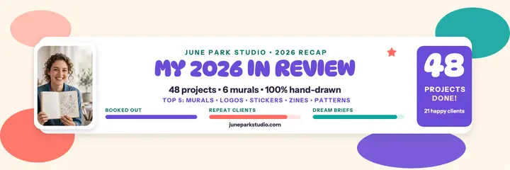 June Park Studio 2026 recap header template
