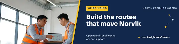 Norvik Freight Systems hiring LinkedIn banner template