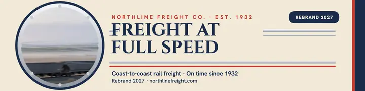 Northline Freight streamline LinkedIn banner template