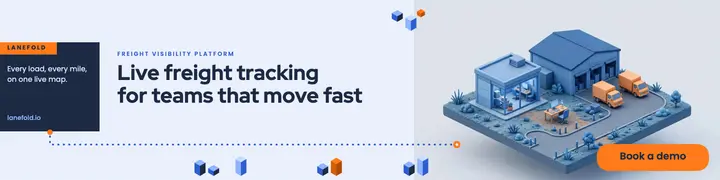 Lanefold live freight tracking LinkedIn banner template