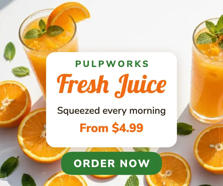 Fresh juice ad template