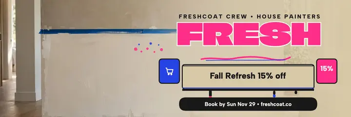 Freshcoat Crew fall painting promo header template