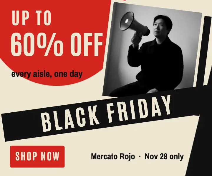 Black Friday constructivist banner ad: black friday banner ad template
