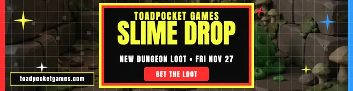 Toadpocket slime drop fried billboard template