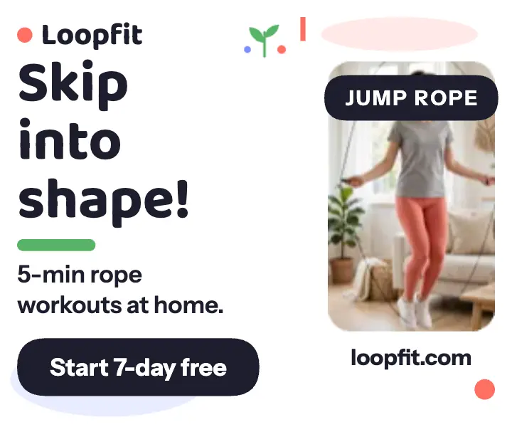 Loopfit jump rope app ad template