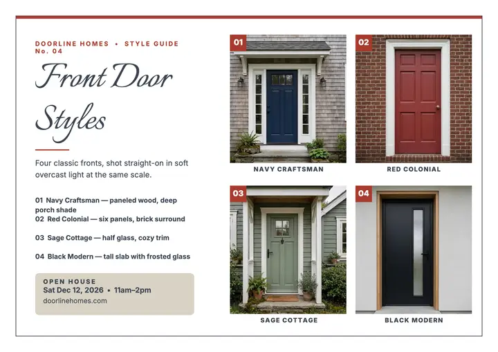 Doorline front door styles guide: front door styles guide template