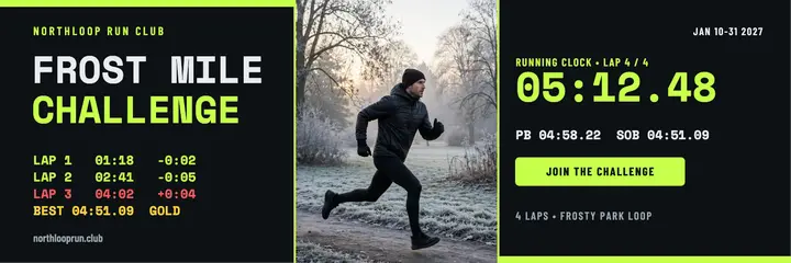 Frost Mile winter challenge header template