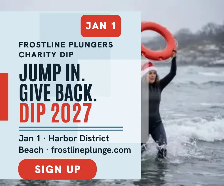 Frostline Plunge charity dip ad template