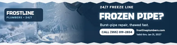 Frostline frozen pipe billboard template