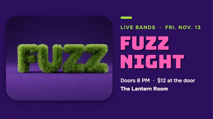 Fuzz Night live music thumbnail template