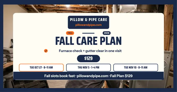Pillow and Pipe fall care plan post template