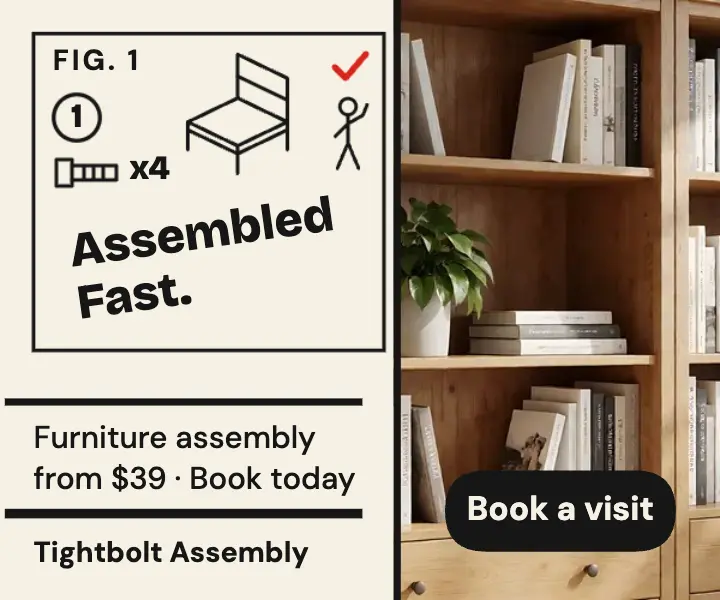 Tightbolt Assembly furniture assembly ad: furniture assembly ad template