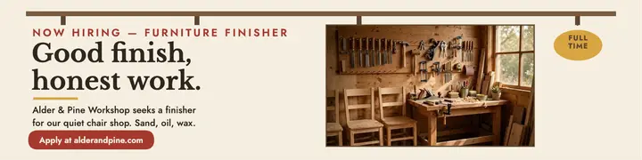 Alder and Pine hiring banner template