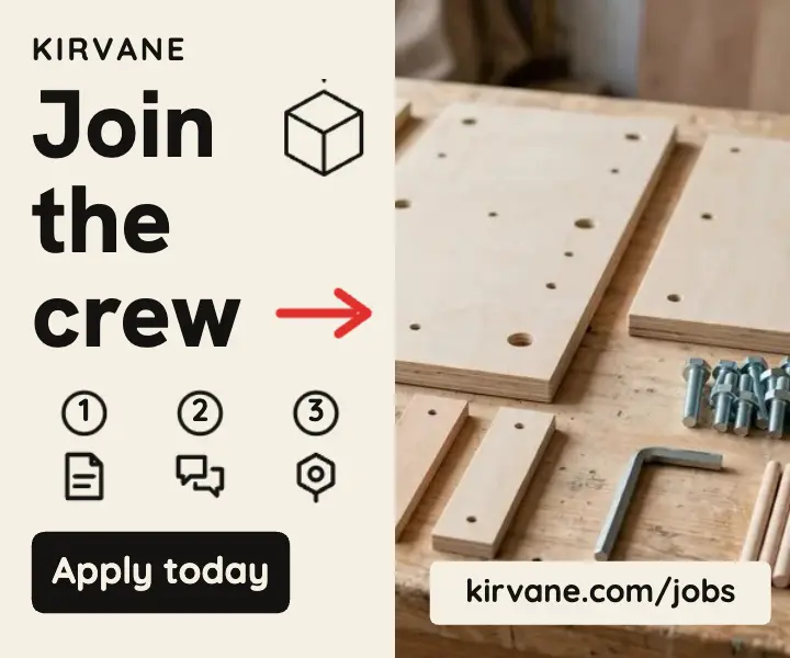 Kirvane Flatworks join the crew hiring ad template