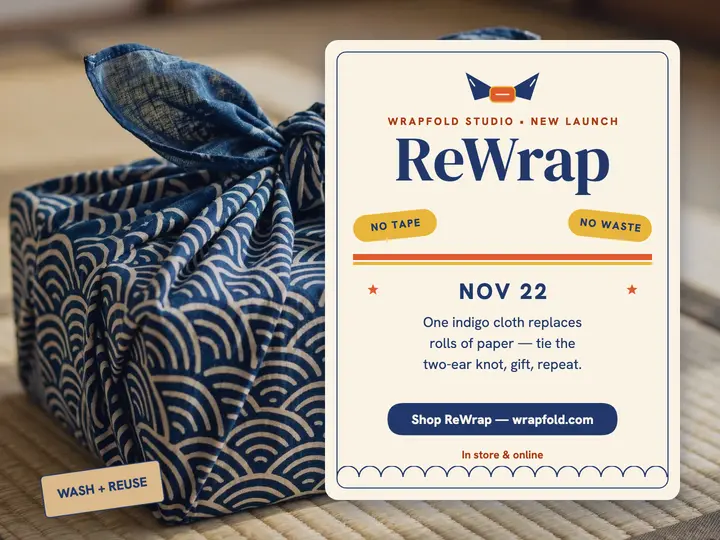 Wrapfold reusable wrap launch slide template