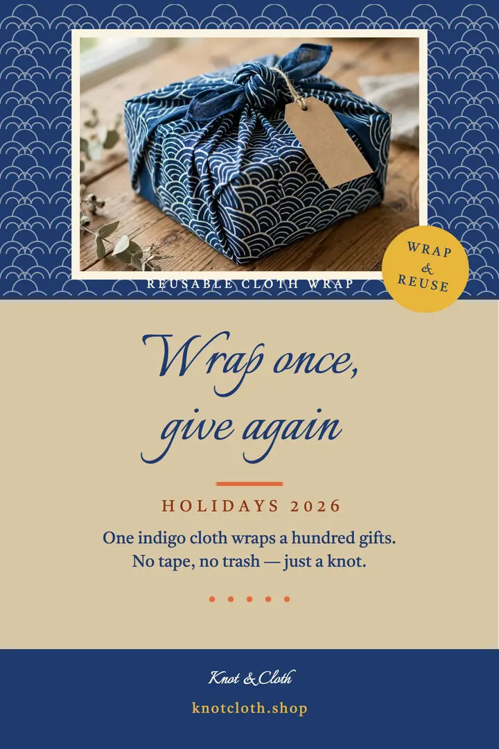 Knot and Cloth furoshiki holiday poster template