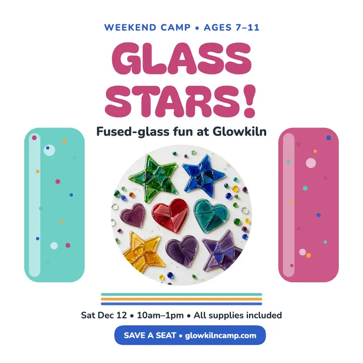 Glowkiln fused-glass kids camp post template