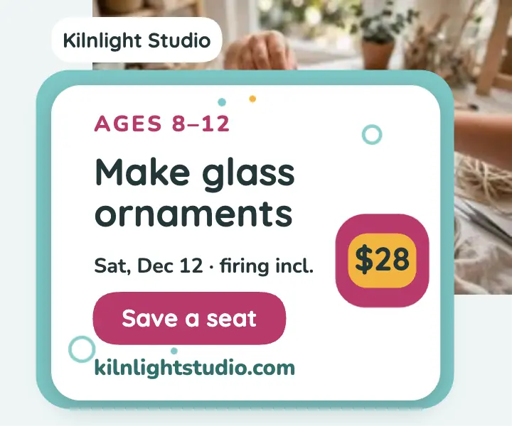 Kilnlight Studio kids ornament ad template