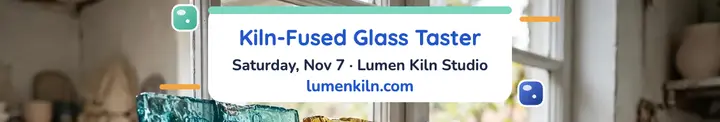 Lumen Kiln glass taster LinkedIn cover template
