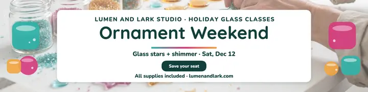 Lumen and Lark ornament weekend banner template