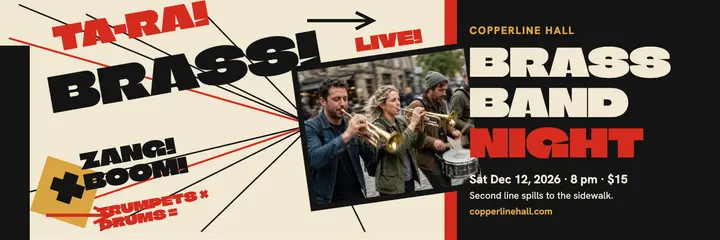 Copperline brass night futurist header template