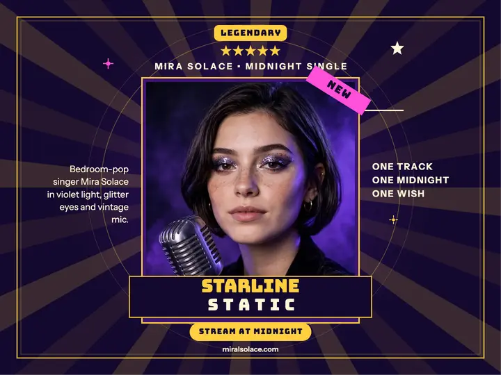 Mira Solace Starline Static single slide template