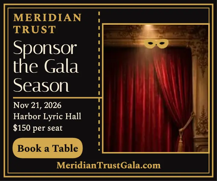 Meridian Trust gala sponsor dinner ad template