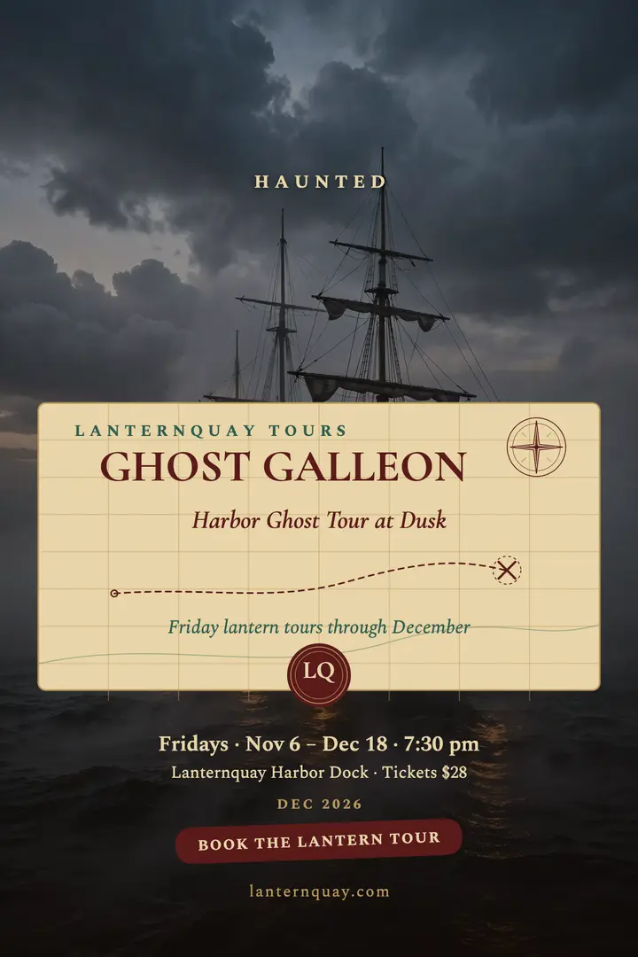 Lanternquay ghost galleon tour poster template