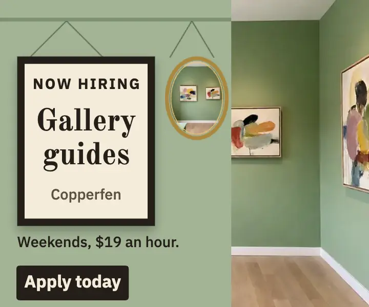 Copperfen Gallery guide hiring ad template