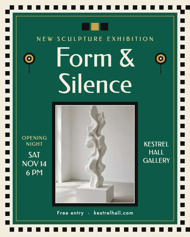 Form and Silence exhibition opening template